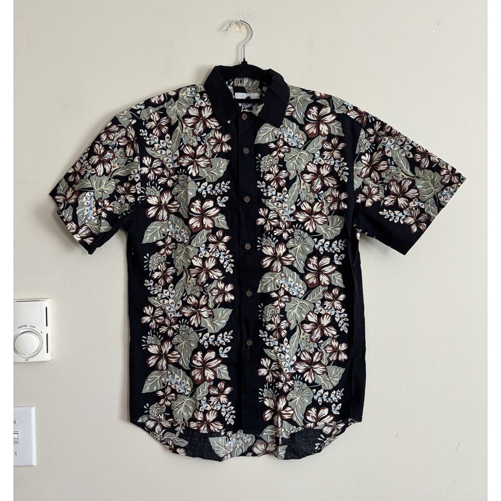 Vintage Hawaiian Shirt Hilo Hattie Mens XS Made In Hawaii USA Floral Tropical